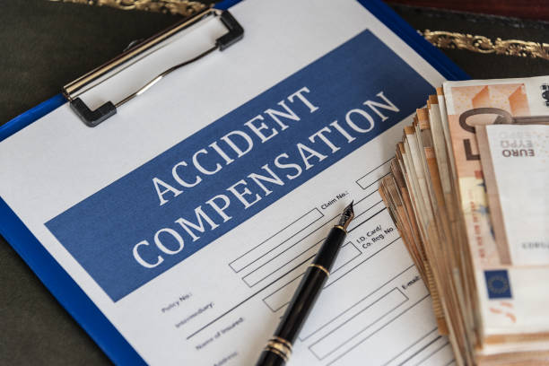 Financial dispute or Sue for damages finance business economy competition strategy. stock photo