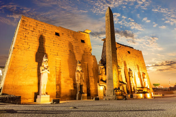 istock Luxor Temple side view, beautiful sunset light, Egypt 1370519273