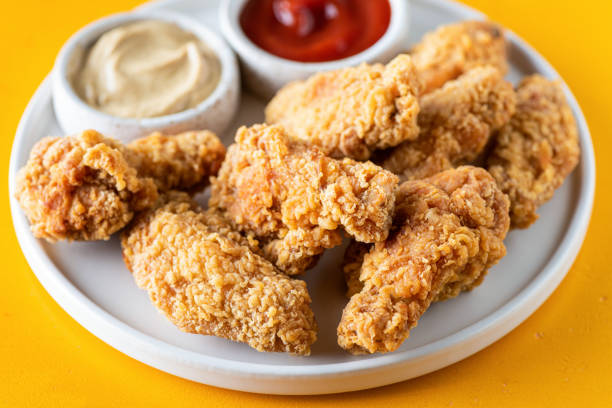 istock Kentuchy fried chicken wings on plate 1370524076
