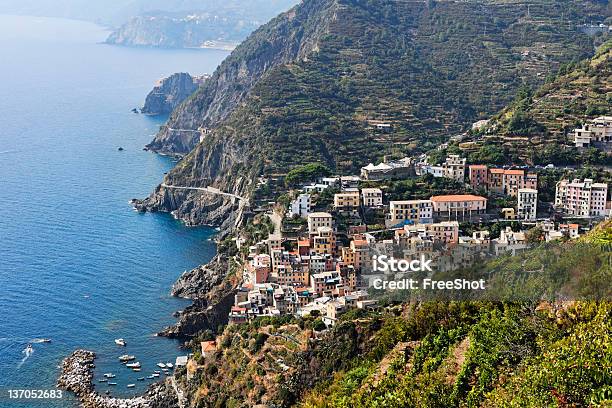 Riomaggiore Italy Stock Photo - Download Image Now - Beauty, Blue, Building Exterior