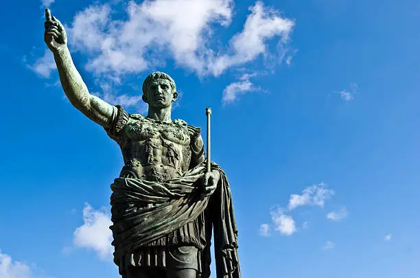 statue of the famous roman emperor Julius Caesar