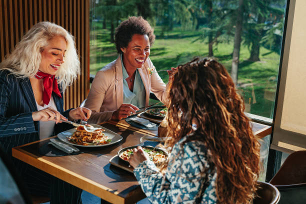 istock Three business women having lunch break 1370531320