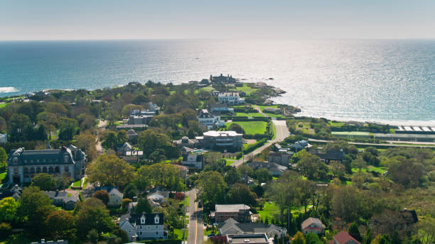 istock Homes in Newport, Rhode Island - Aerial 1370535292