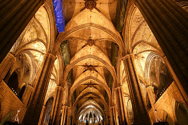 istock Inside the Cathedral  (La Seu) of Barcelona, 137053536
