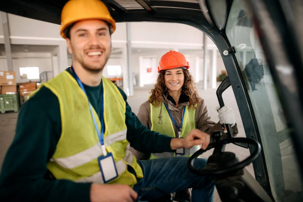 istock Group portrait of warehouse workers 1370535660