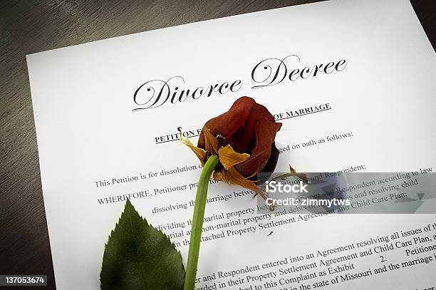 Divorce Decree Stock Photo - Download Image Now - Conflict, Contract, Divorce