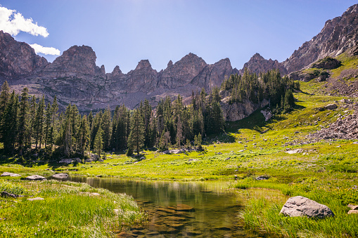 Classic landscape in the Eagles Nest Wilderness in United States, Colorado, Silverthorne