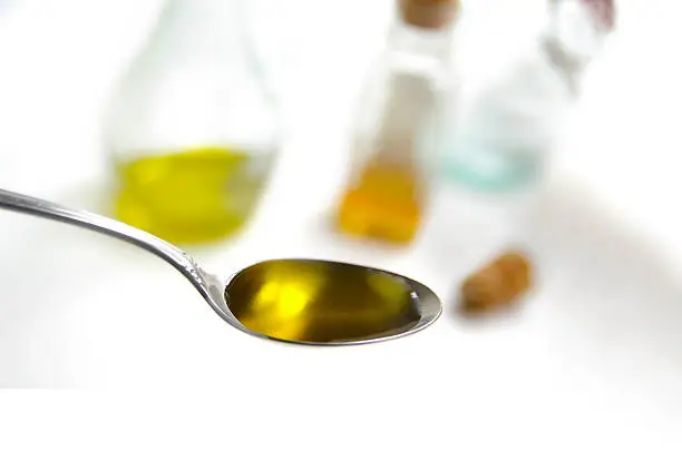 Cooking ingredients, a tablespoon of olive oil