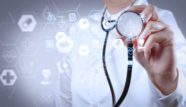 istock Doctor with a stethoscope in the hands 1370540779