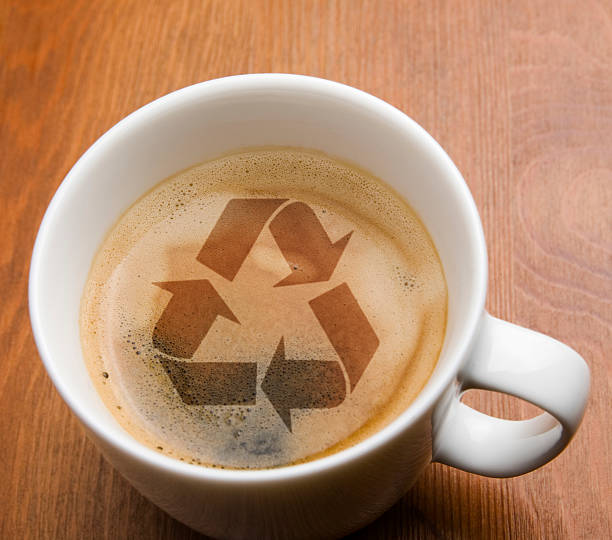 Reciclar Café - fotografia de stock