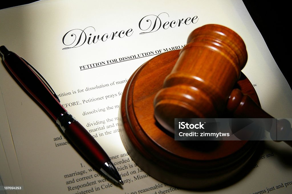 Divorzio paper - Foto stock royalty-free di Autorità