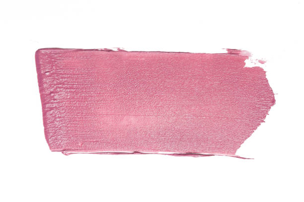 istock Pink ceamy makeup sample islated on white background. Decorative cosmetic smear. 1370542749