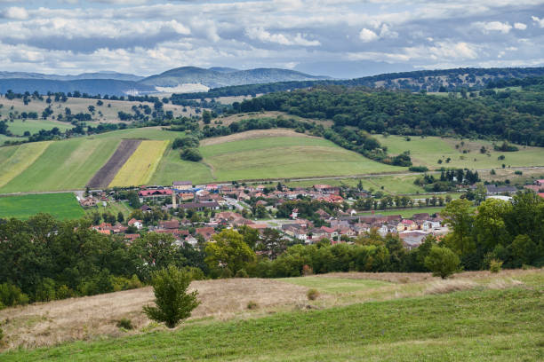 istock Old village aerial shot 1370543009