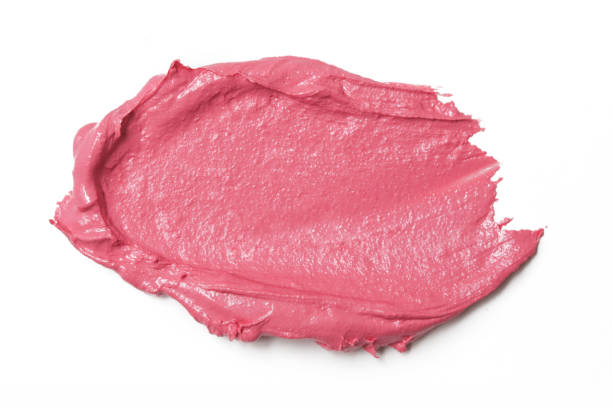 istock Pink ceamy makeup sample islated on white background. Decorative cosmetic smear. 1370544840