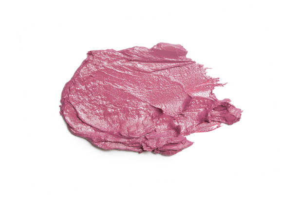 istock Pink ceamy makeup sample islated on white background. Decorative cosmetic smear. 1370545578