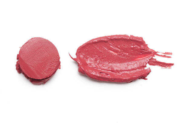 istock Pink ceamy makeup sample islated on white background. Decorative cosmetic smear. 1370546517