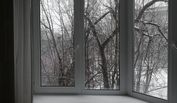 istock View from the window on the winter landscape 1370548939