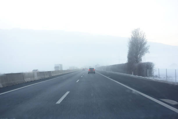istock poor visibility on the road due to fog 1370553692