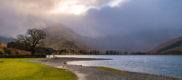 Buttermere lake stock photo