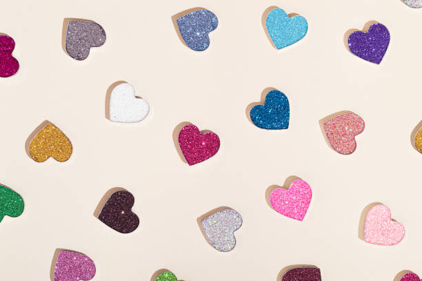 istock Colorful hearts background 1370561608
