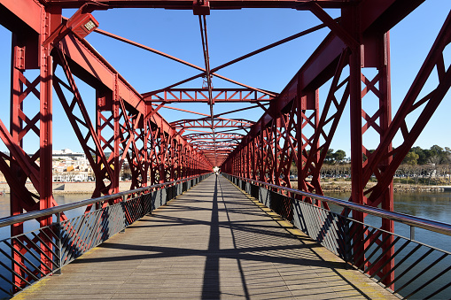 bridge of railway, Tortosa, Tarragona province, Catalonia, Spain