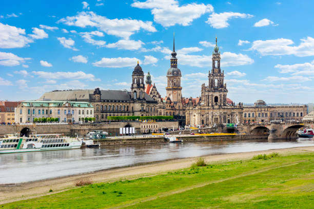 istock Dresden cityscape with cathedral and castle, Saxony, Germany 1370566728