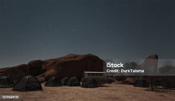 The Namibian Desert At Night Stock Photo - Download Image Now - Swakopmund, Acacia Tree, Adventure