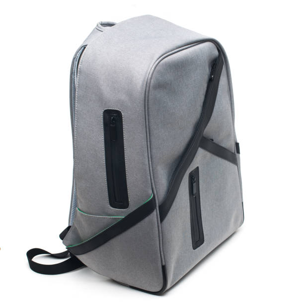 istock gray school bag isolated on white gackground 1370572323