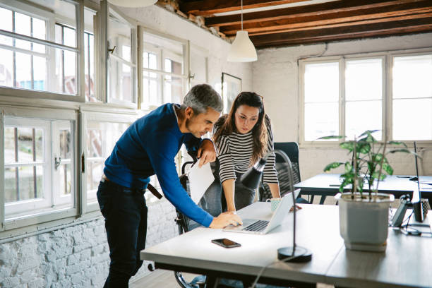 people working in the modern office in Berlin