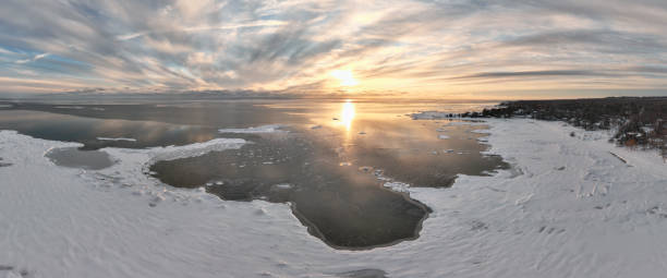 istock Panoramic huron Georgian Bay in winter 1370583966