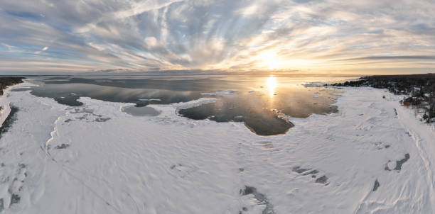 istock Panoramic huron Georgian Bay in winter 1370583976