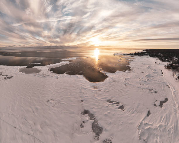 istock Panoramic huron Georgian Bay in winter 1370584045