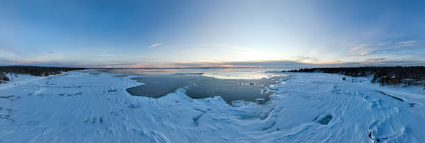 istock Panoramic huron Georgian Bay in winter 1370584142