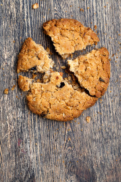 istock wheat-oatmeal cookies with peanuts, closeup 1370585041