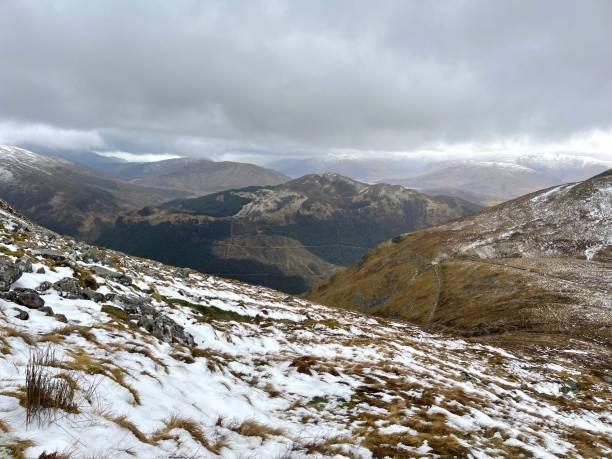 istock Ben Nevis path winter trail to summit 1370586904