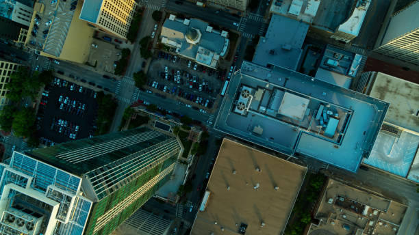 istock Sunset in Downtown Fort Worth - Aerial 1370589344