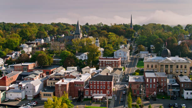 istock High Establishing Shot of Catskill New York 1370590202