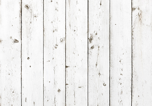 Rustic white wood planks background