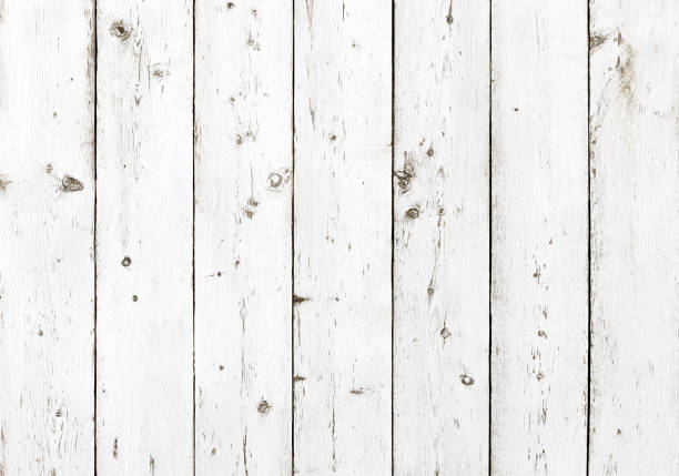 Rustic Wood Background Rustic white wood planks background knotted wood wood dirty weathered stock pictures, royalty-free photos & images
