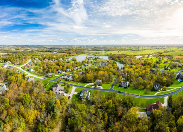 istock Rural neighborhood in fall 1370599928