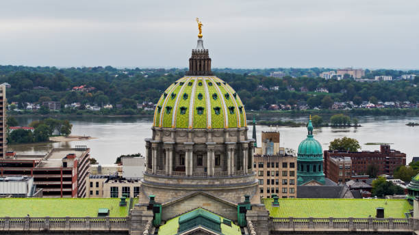 Clouds of the Capitol Building Harrisburg, Pennsylvania