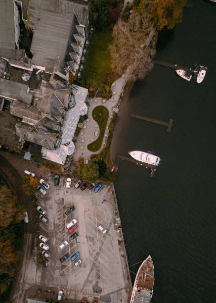 istock Aerial Shot - Lakeside by Windermere 1370602373