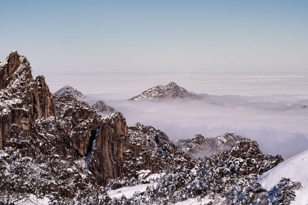Huangshan winter covered in snow