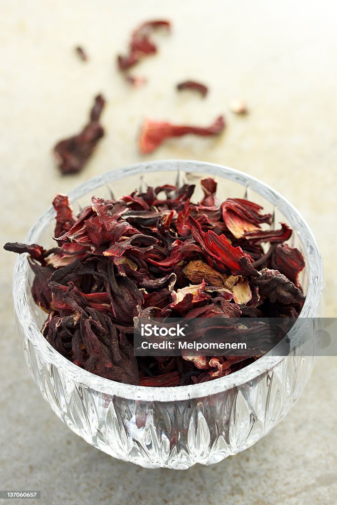 Sec Thé parfumé à l'hibiscus - Photo de Aliment séché libre de droits