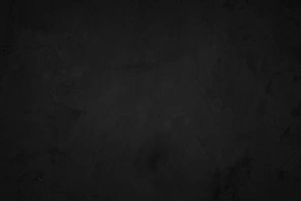 istock Close up retro plain dark black cement or concrete wall background texture surface polished distress for show or advertise or promote product and content on display, web design element concept decor. 1370615327