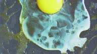 istock Fried egg on a hot frying pan 1370615335