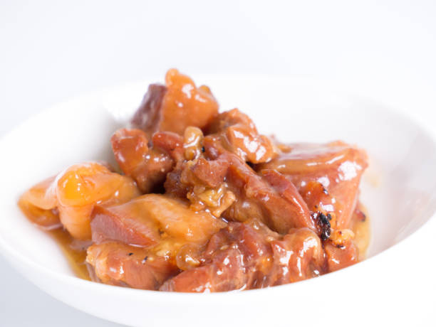 istock Japanese Stewed chicken, close up photo 1370627273