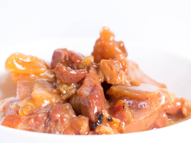 istock Japanese Stewed chicken, close up photo 1370627290