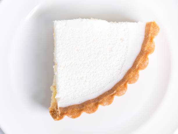 istock Cream cheese tart, close up photo 1370632178