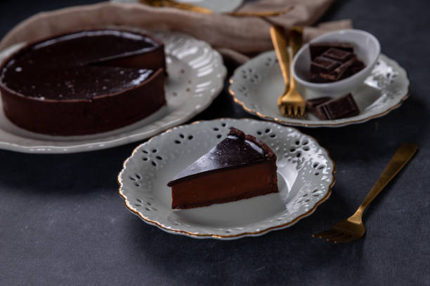 istock Handmade Rich Chocolate Tart 1370634571